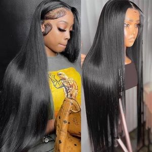 Human Hair Black Wig